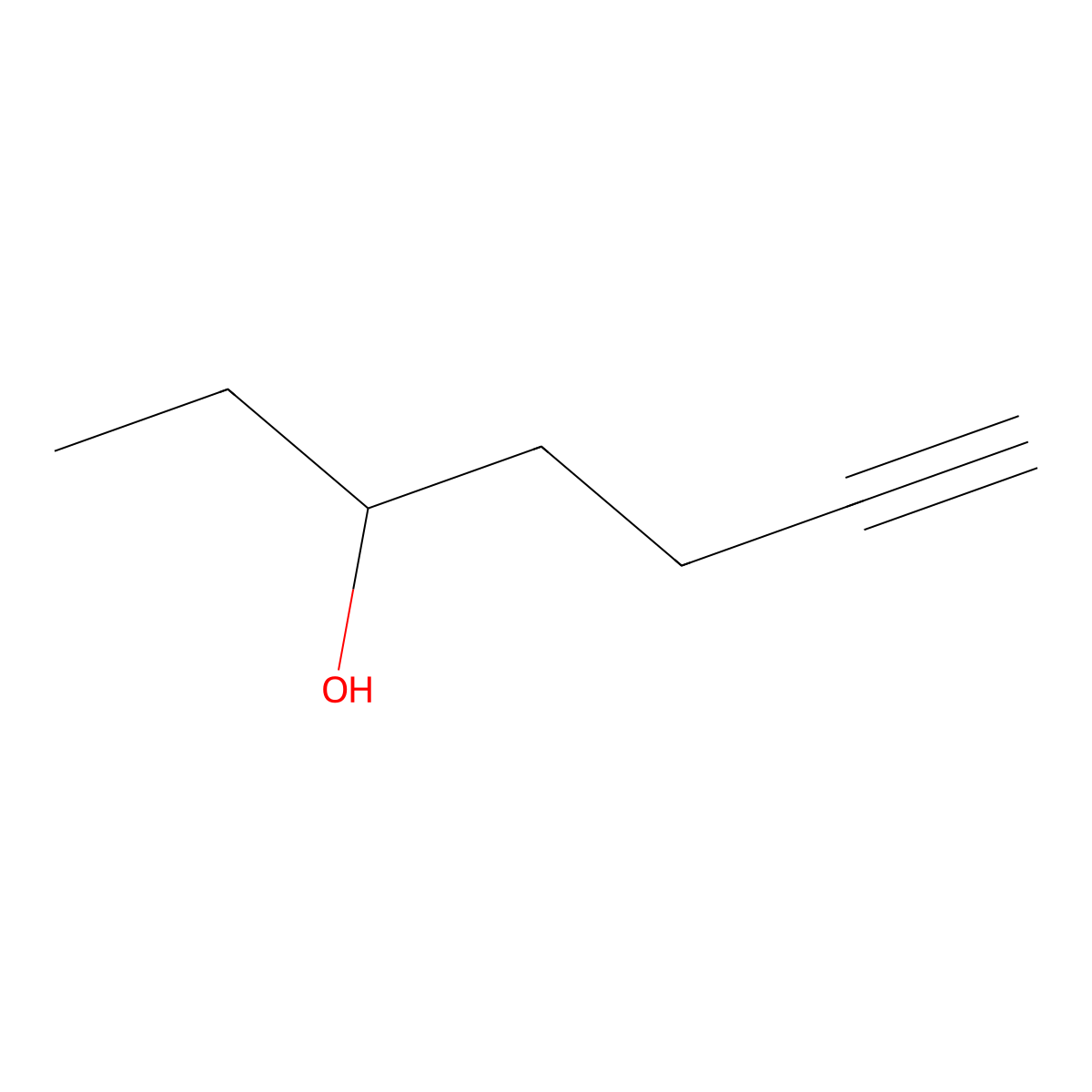 Hept-6-yn-3-ol molecular structure, CAS 284673-59-2