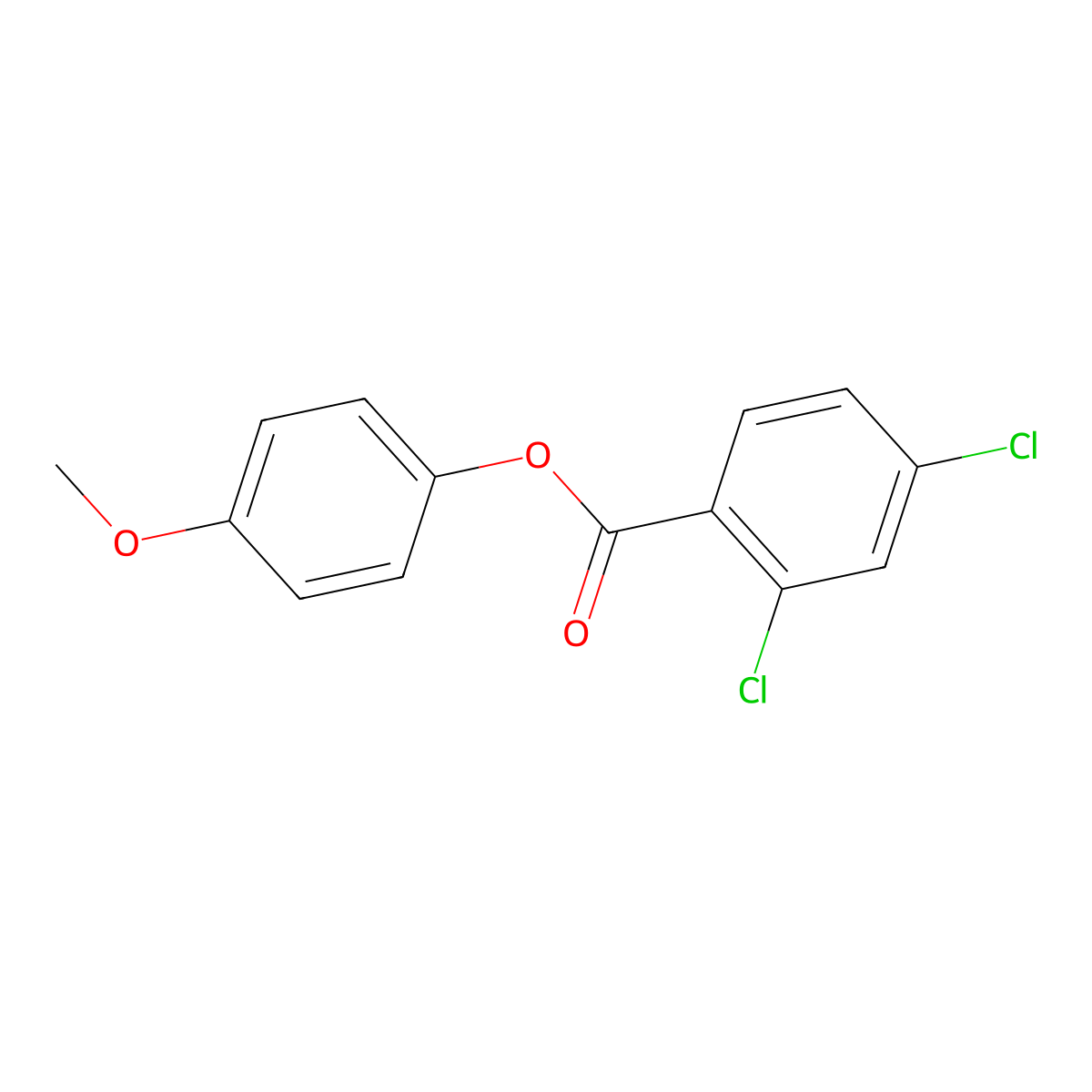 4-Methoxyphenyl 2,4-dichlorobenzoate molecular structure, CAS 284680-45-1