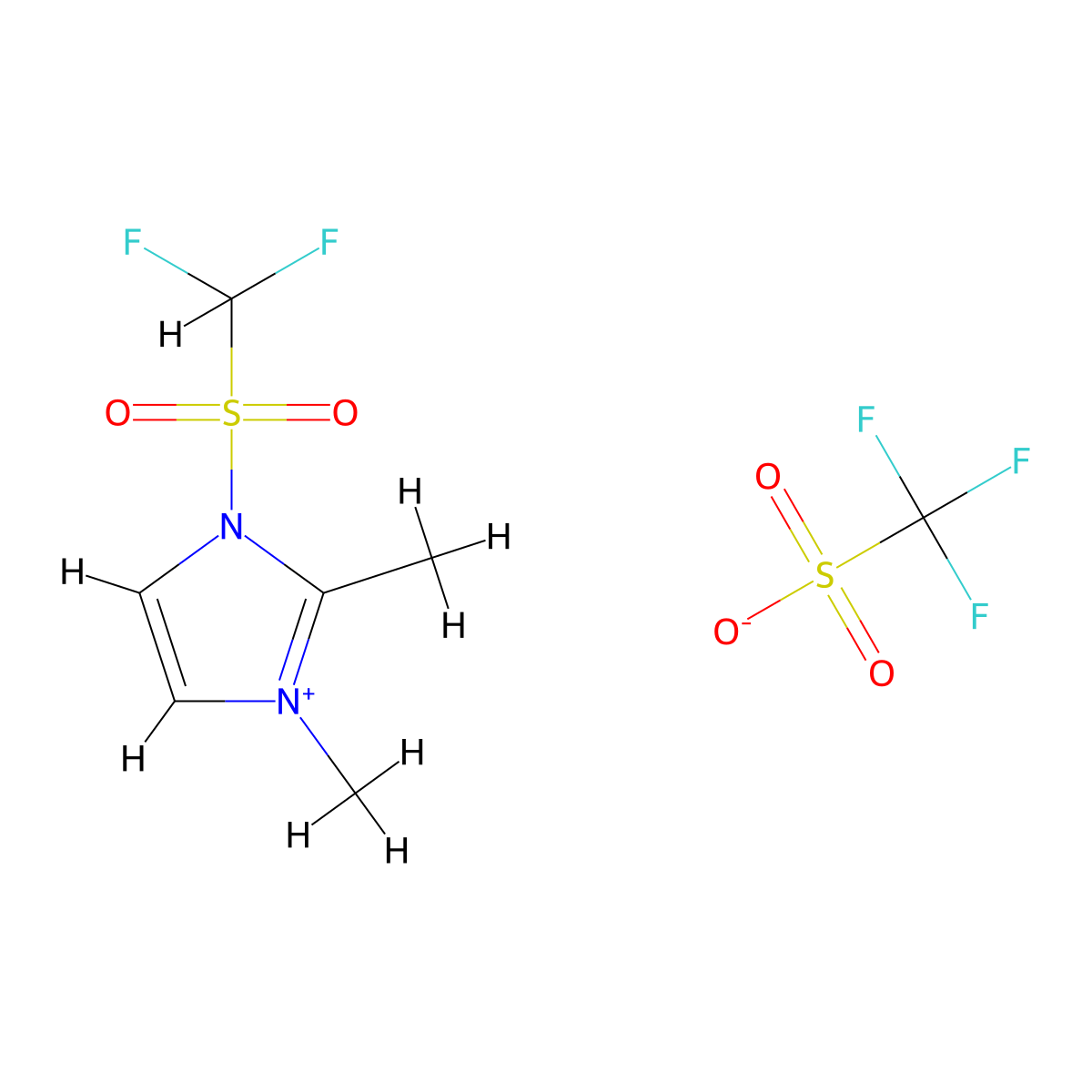 3-((Difluoromethyl)sulfonyl)-1,2-dimethyl-1H-imidazol-3-ium trifluoromethanesulfonate molecular structure, CAS 2847796-73-8