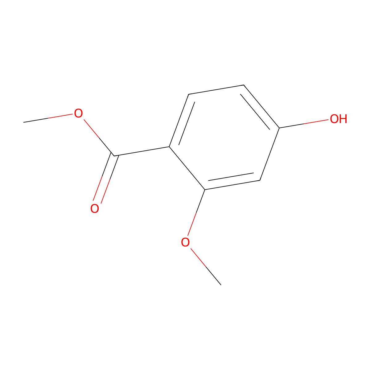 Methyl 4-hydroxy-2-methoxybenzoate molecular structure, CAS 28478-46-8