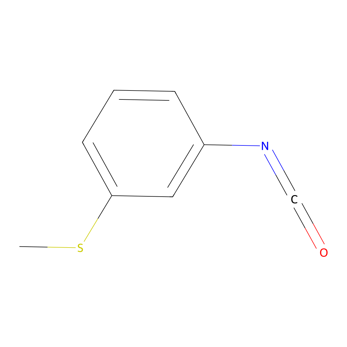 3-(Methylthio)phenyl isocyanate molecular structure, CAS 28479-19-8