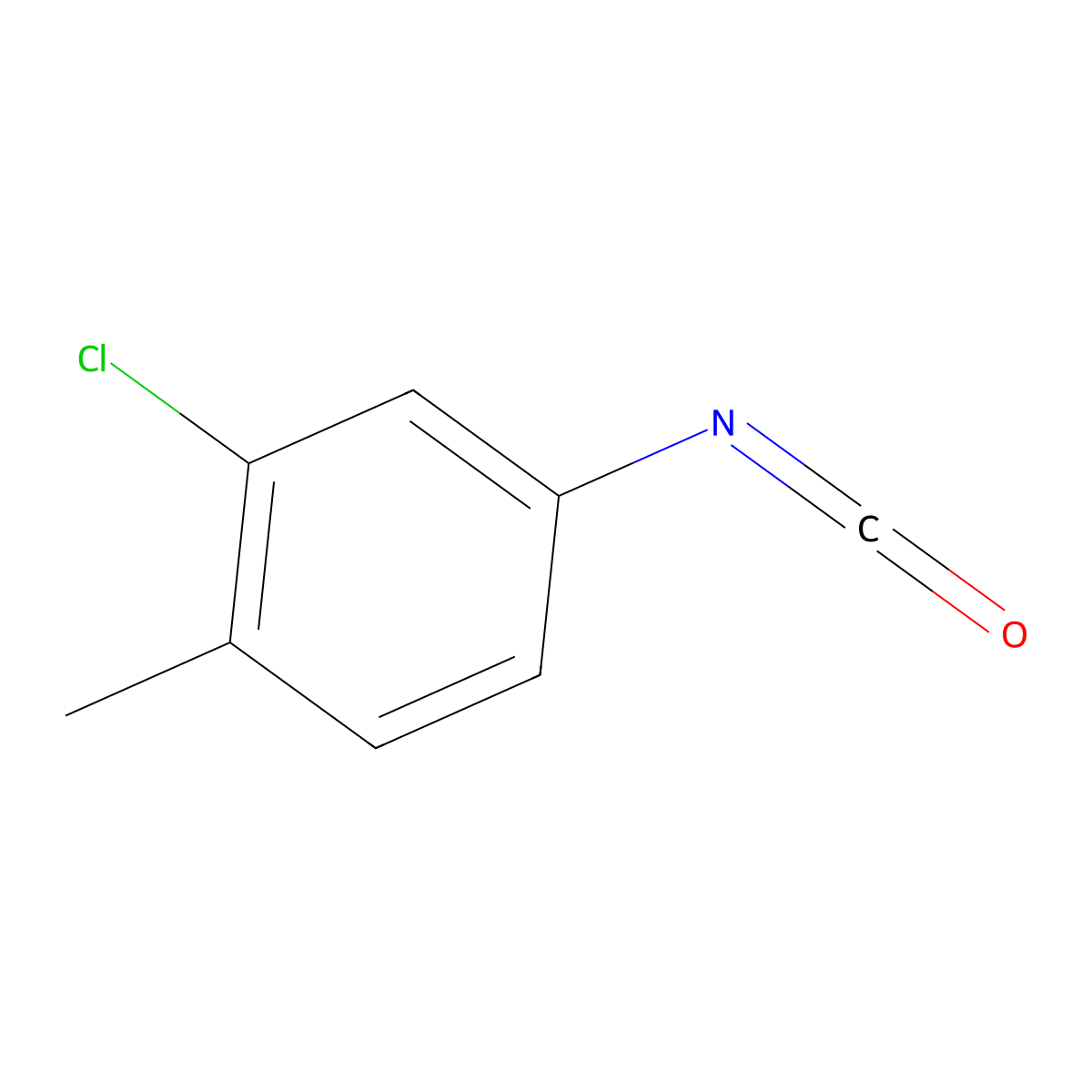 3-Chloro-4-methylphenyl isocyanate molecular structure, CAS 28479-22-3