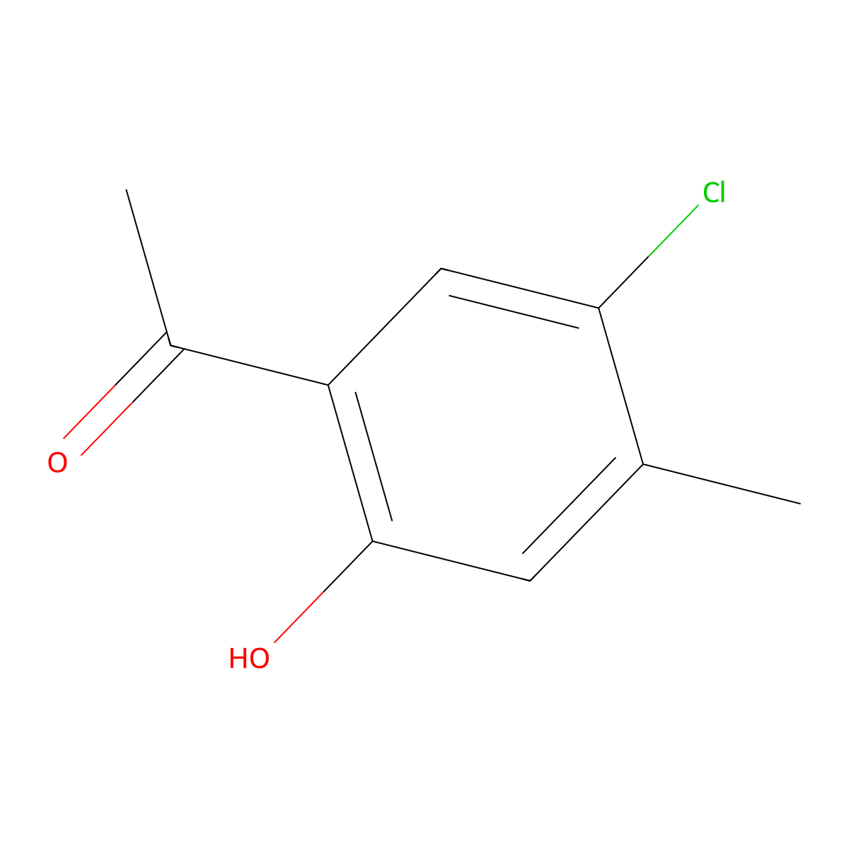 5'-Chloro-2'-hydroxy-4'-methylacetophenone molecular structure, CAS 28480-70-8