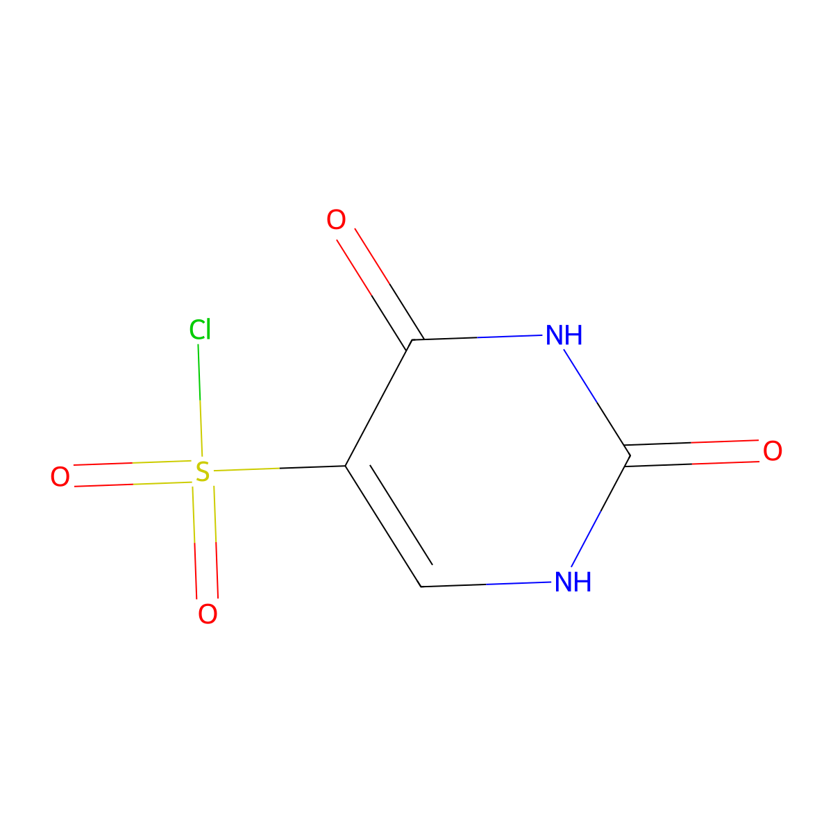 2,4-Dioxo-1,2,3,4-tetrahydropyrimidine-5-sulfonyl chloride molecular structure, CAS 28485-18-9