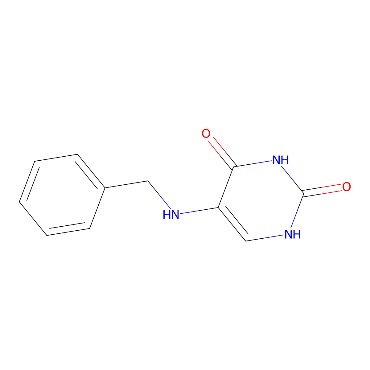 5-(Benzylamino)pyrimidine-2,4(1h,3h)-dione molecular structure, CAS 28485-19-0