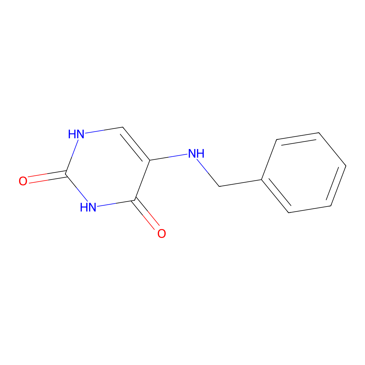 5-(Benzylamino)pyrimidine-2,4(1h,3h)-dione molecular structure, CAS 28485-19-0
