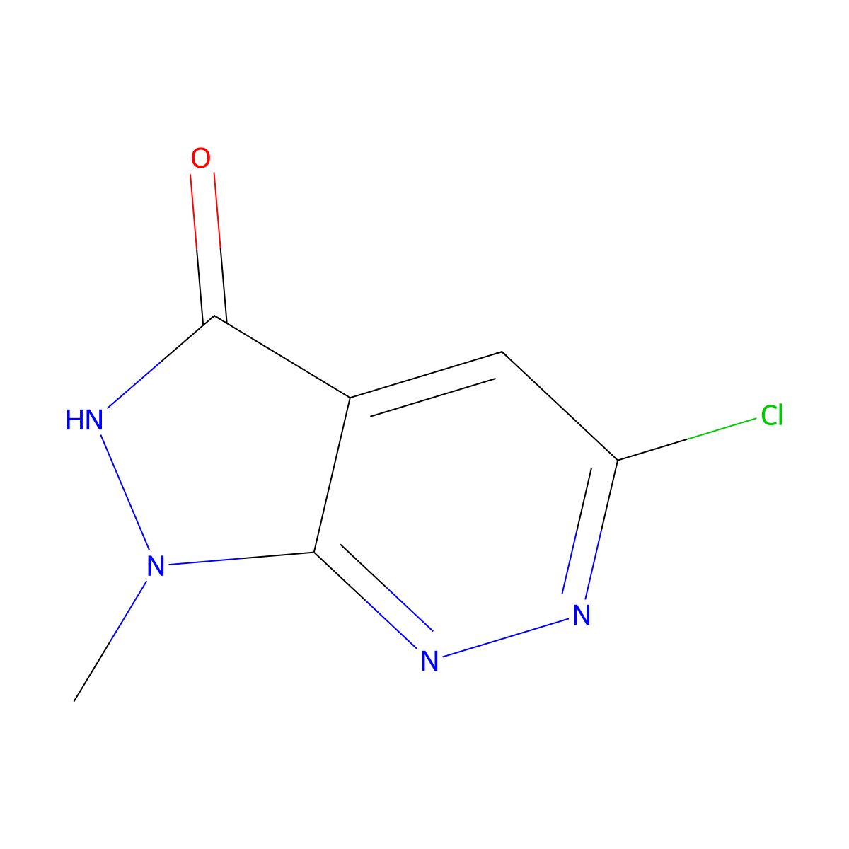 5-Chloro-1-methyl-1H-pyrazolo[3,4-C]pyridazin-3(2H)-one molecular structure, CAS 2848721-63-9