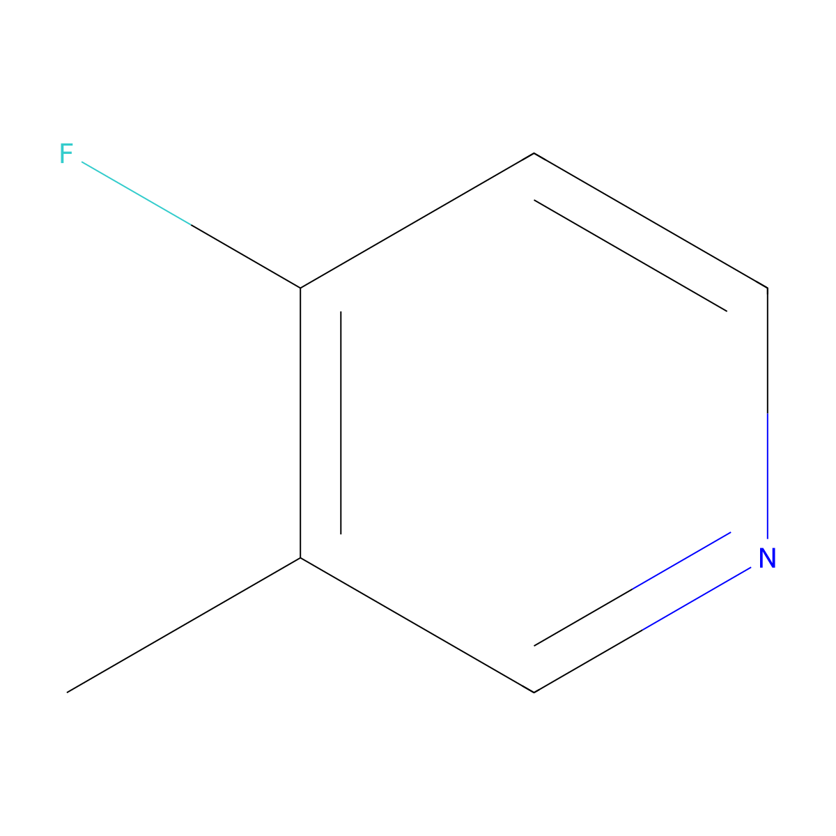 4-Fluoro-3-methylpyridine molecular structure, CAS 28489-28-3