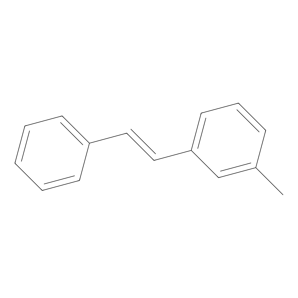1-Methyl-3-(2-phenylethenyl)benzene molecular structure, CAS 28495-59-2