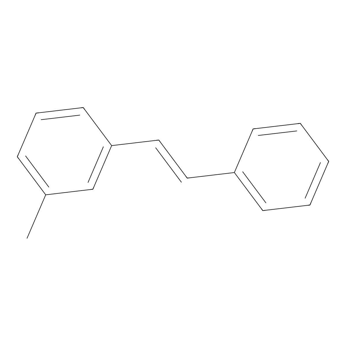 1-Methyl-3-(2-phenylethenyl)benzene molecular structure, CAS 28495-59-2