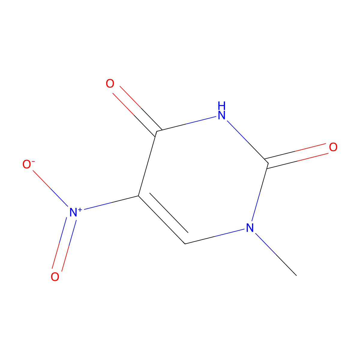 5-Nitro-1-methyl-uracil molecular structure, CAS 28495-88-7