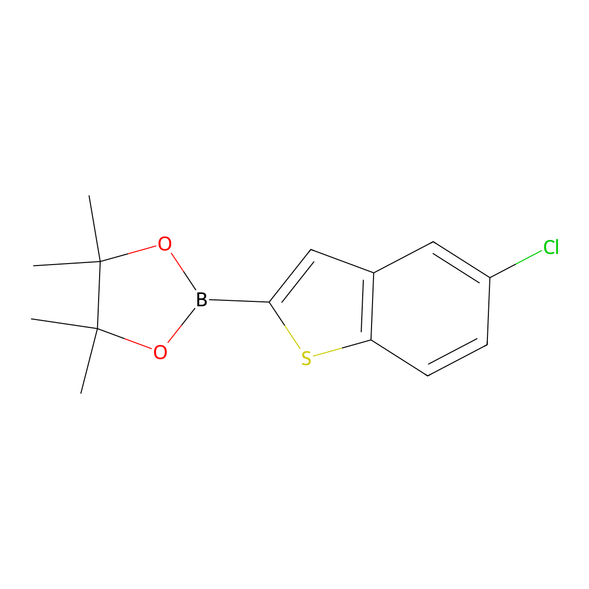 2-(5-Chloro-1-benzothiophen-2-yl)-4,4,5,5-tetramethyl-1,3,2-dioxaborolane molecular structure, CAS 2849537-03-5