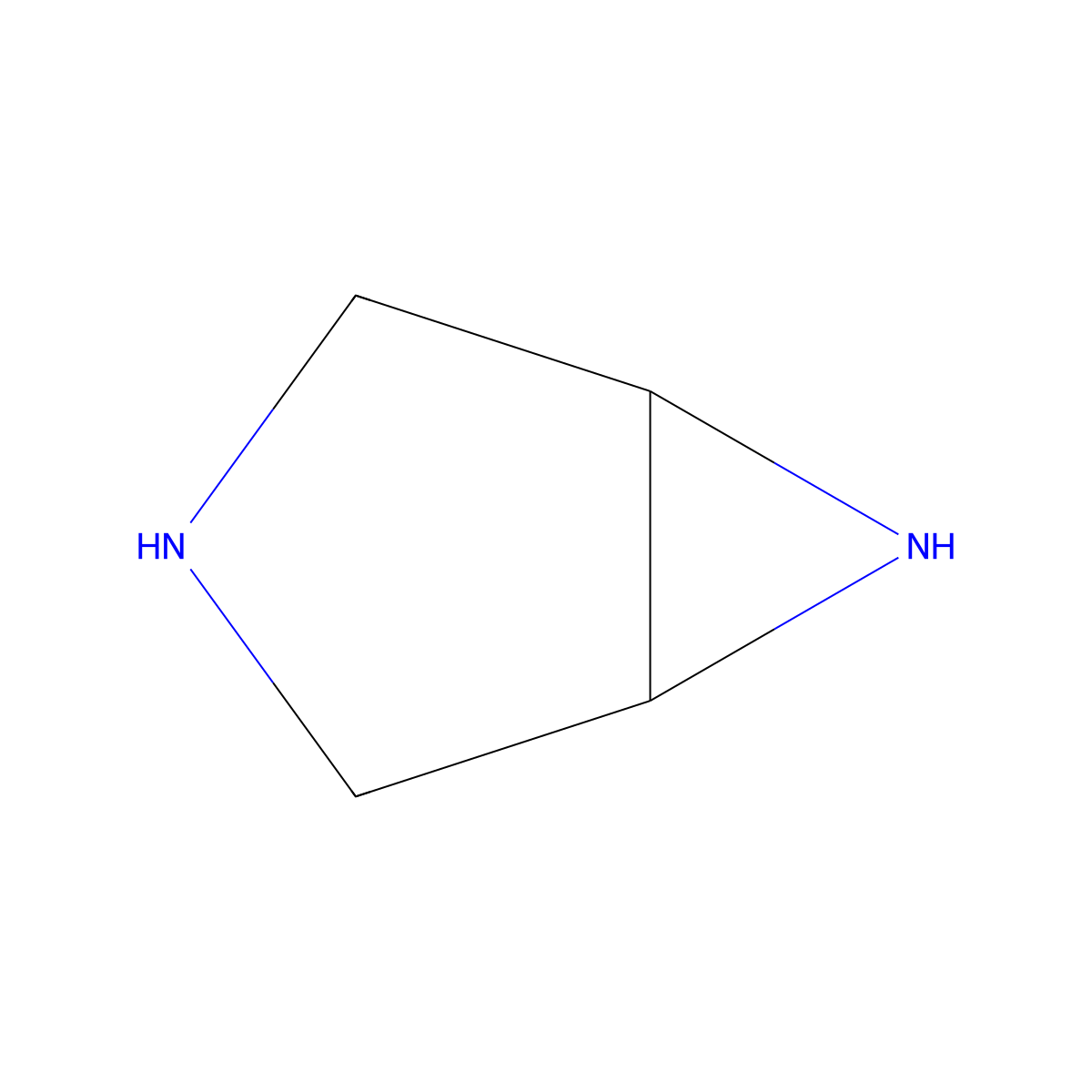 3,6-Diazabicyclo[3.1.0]hexane molecular structure, CAS 285-64-3