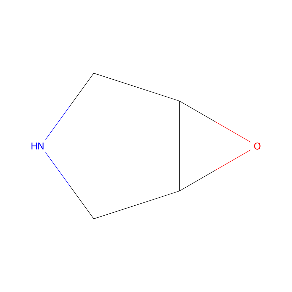 6-Oxa-3-azabicyclo[3.1.0]hexane molecular structure, CAS 285-68-7