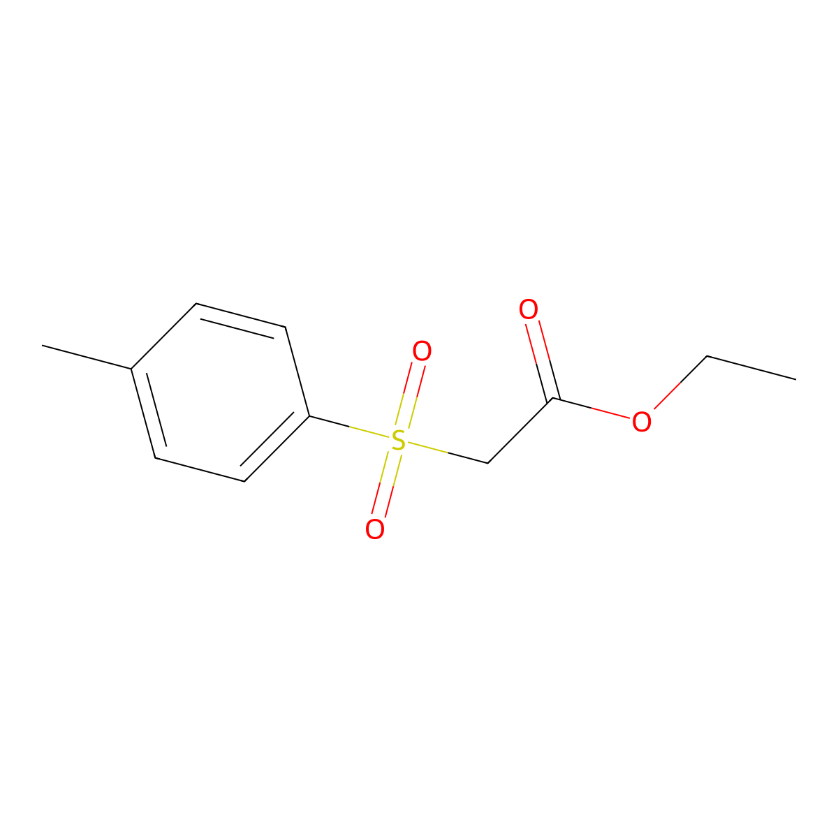 Acetic acid, (p-tolylsulfonyl)-, ethyl ester molecular structure, CAS 2850-19-3