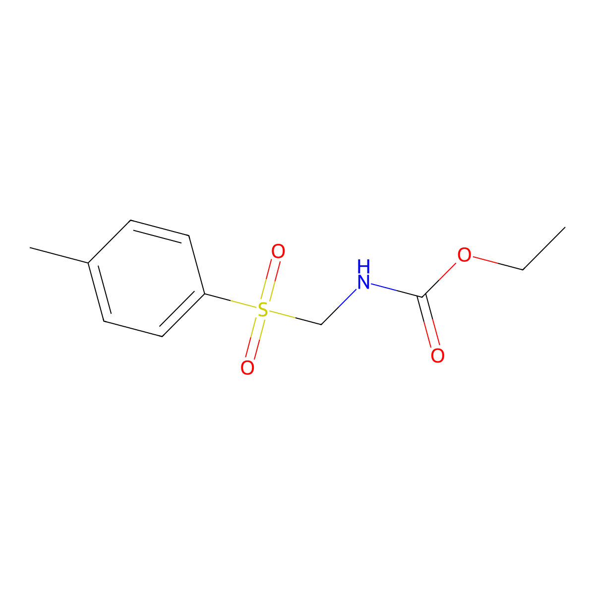 Ethyl (tosylmethyl)carbamate molecular structure, CAS 2850-26-2