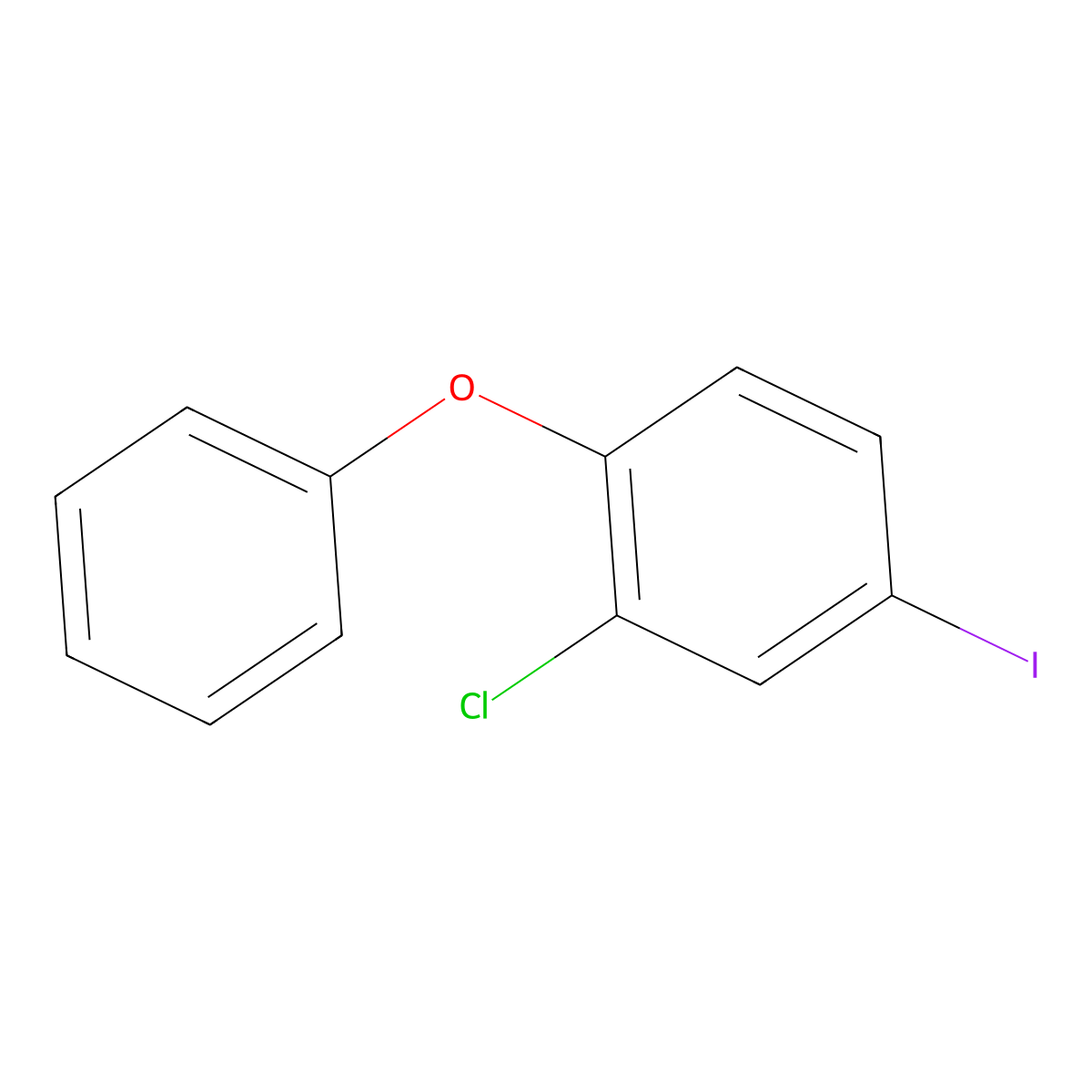 2-Chloro-4-iodo-1-phenoxybenZene molecular structure, CAS 2850379-25-6