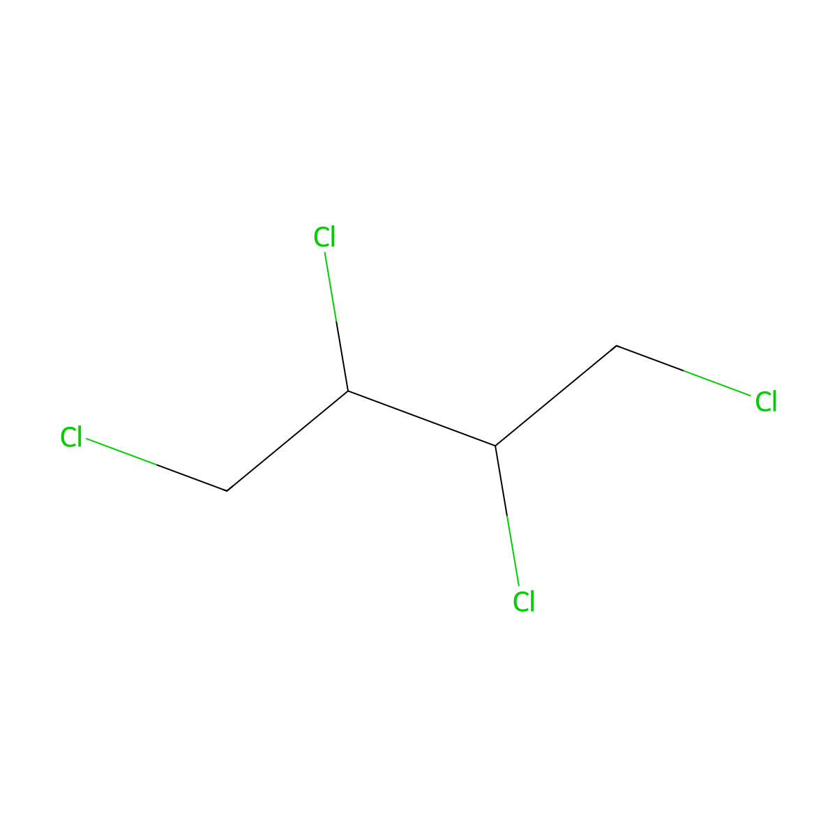 rel-(2R,3S)-1,2,3,4-Tetrachlorobutane molecular structure, CAS 28507-96-2