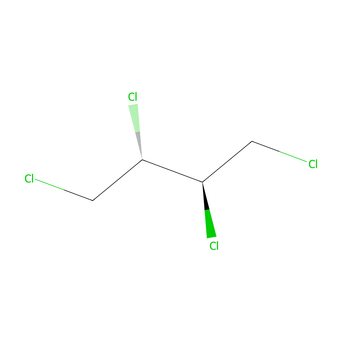 rel-(2R,3S)-1,2,3,4-Tetrachlorobutane molecular structure, CAS 28507-96-2