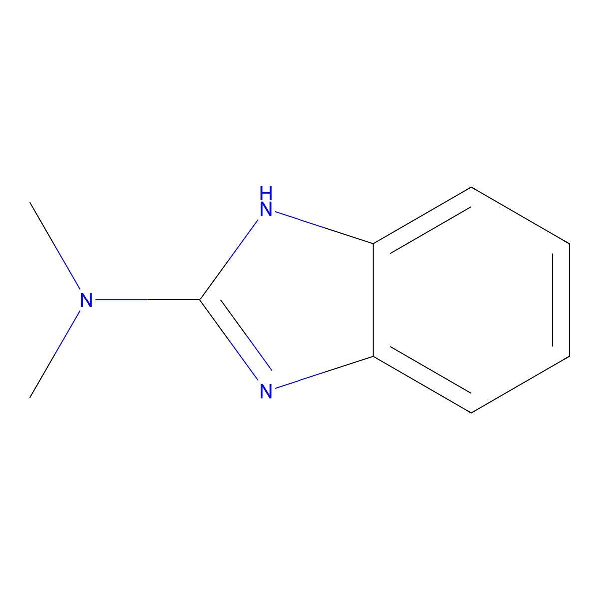 N,N-Dimethyl-1H-benzimidazol-2-amine molecular structure, CAS 2851-13-0