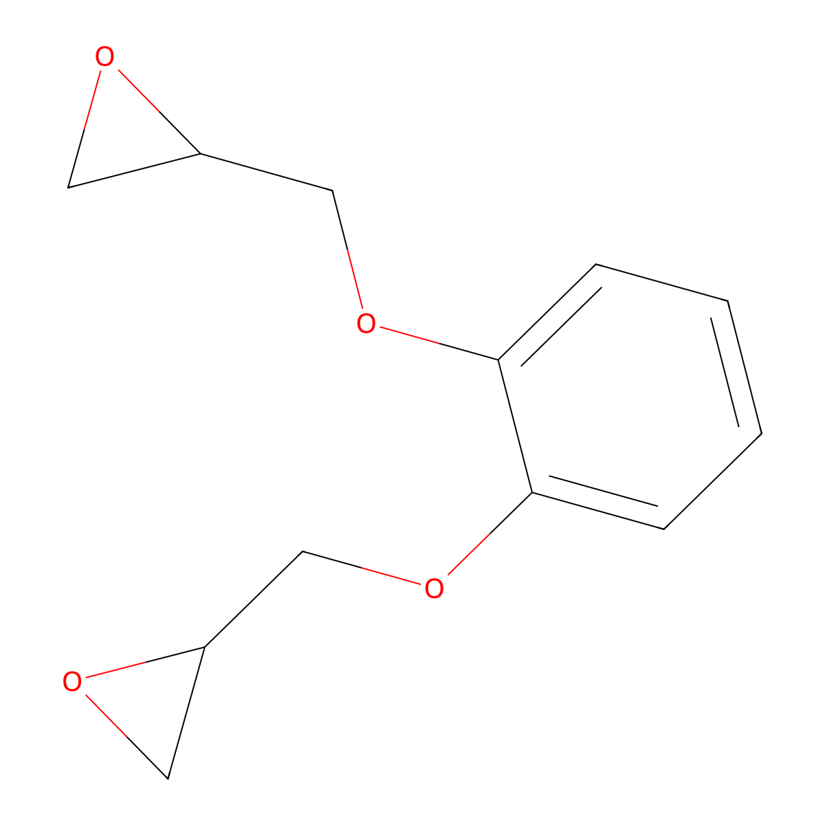 2,2'-(1,2-Phenylenebis(oxymethylene))bis(oxirane) molecular structure, CAS 2851-82-3