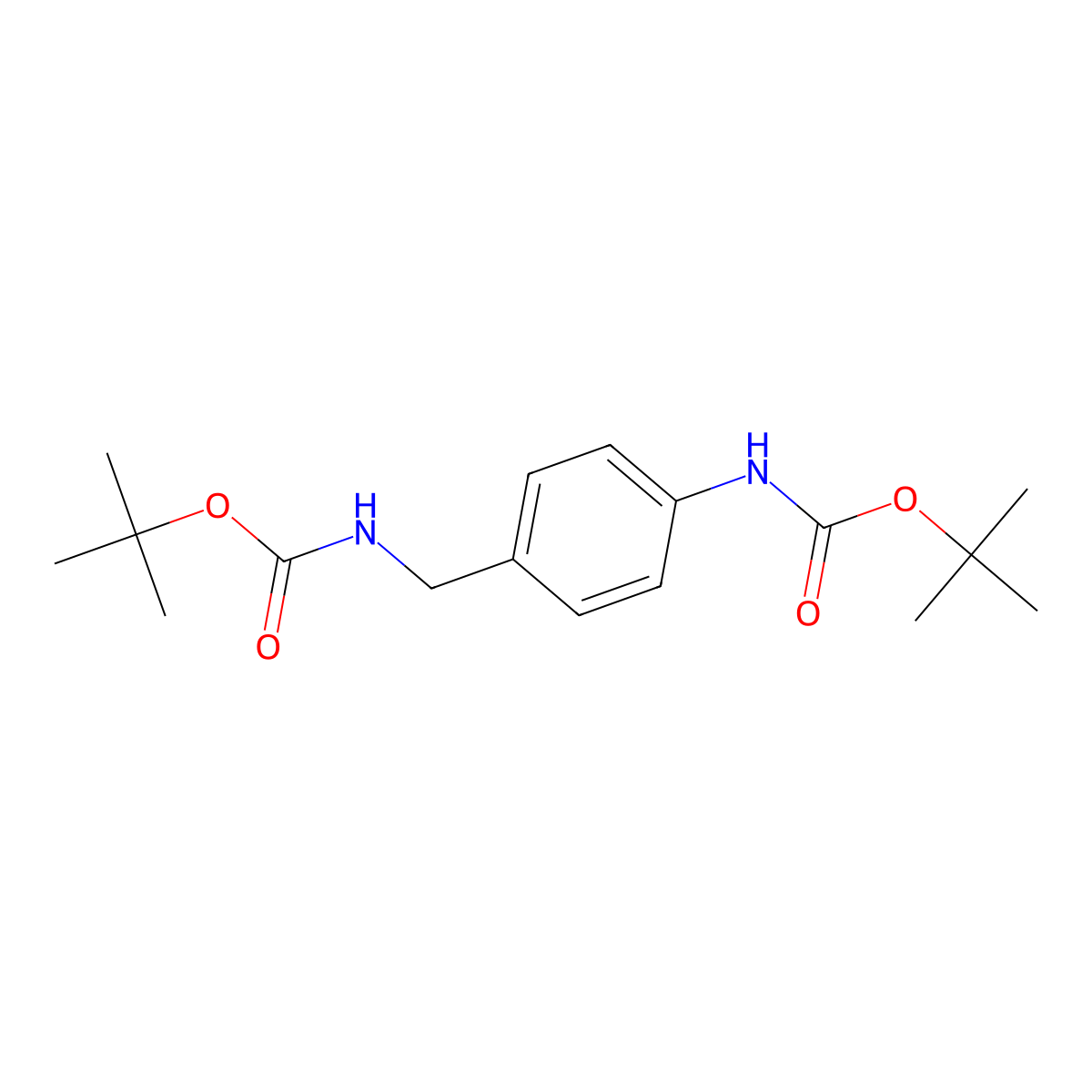 tert-Butyl (4-N-boc-aminobenzyl)carbamate molecular structure, CAS 285119-75-7