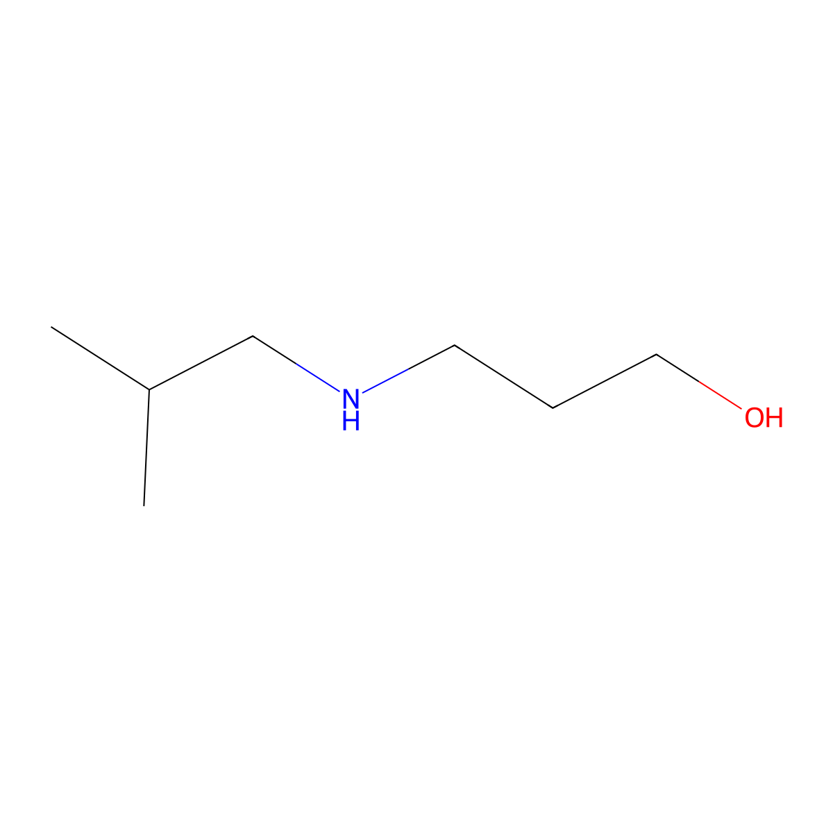 3-Isobutylamino-propan-1-ol molecular structure, CAS 285124-45-0
