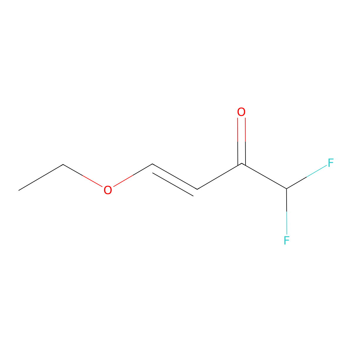 (3E)-4-ethoxy-1,1-difluorobut-3-en-2-one molecular structure, CAS 285135-89-9