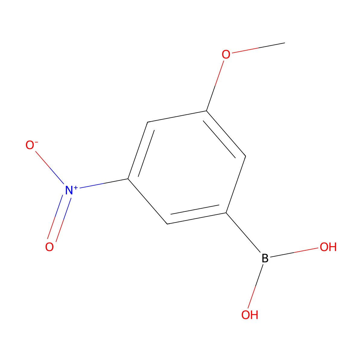 (3-Methoxy-5-nitrophenyl)boronic acid molecular structure, CAS 2851877-07-9