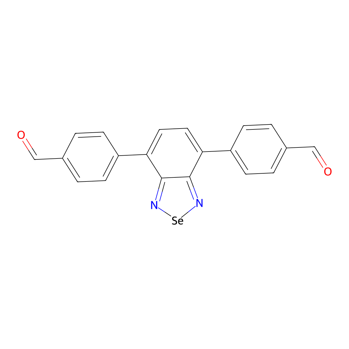 4,4'-(Benzo[C][1,2,5]selenadiazole-4,7-diyl)dibenzaldehyde molecular structure, CAS 2851938-02-6