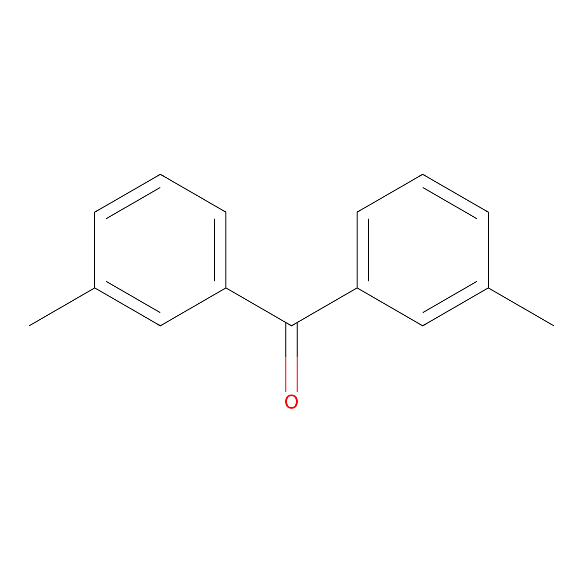 Bis(3-methylphenyl)methanone molecular structure, CAS 2852-68-8