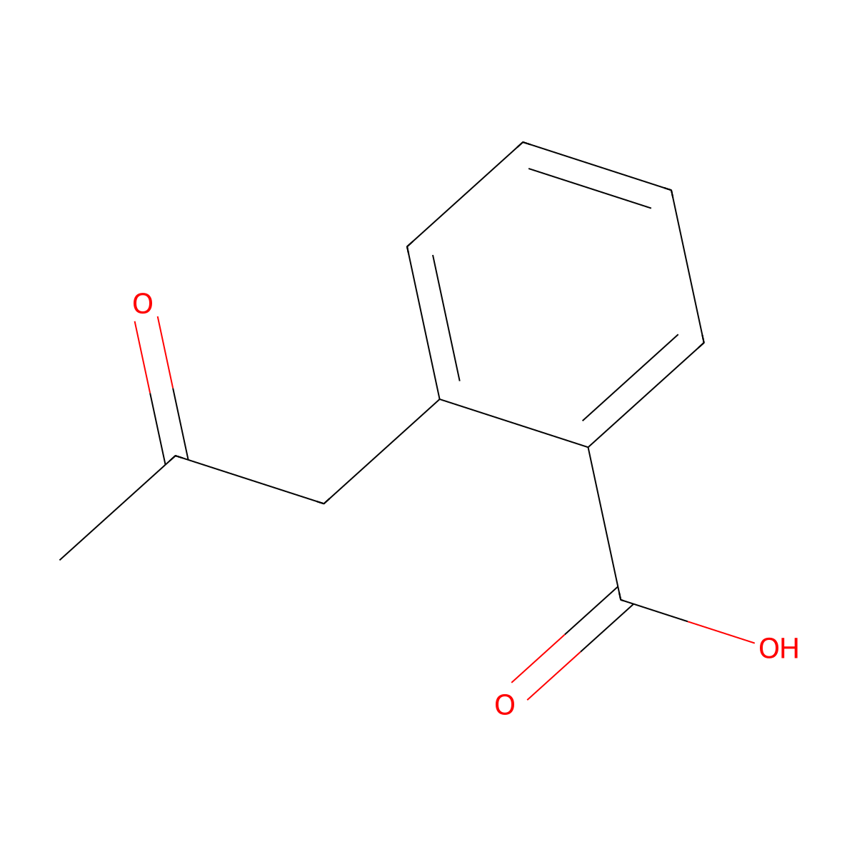 2-(2-oxopropyl)benzoic Acid molecular structure, CAS 2852-91-7