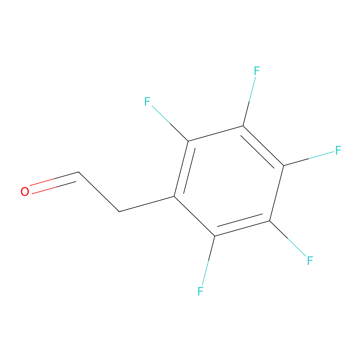 2-(Perfluorophenyl)acetaldehyde molecular structure, CAS 28520-18-5
