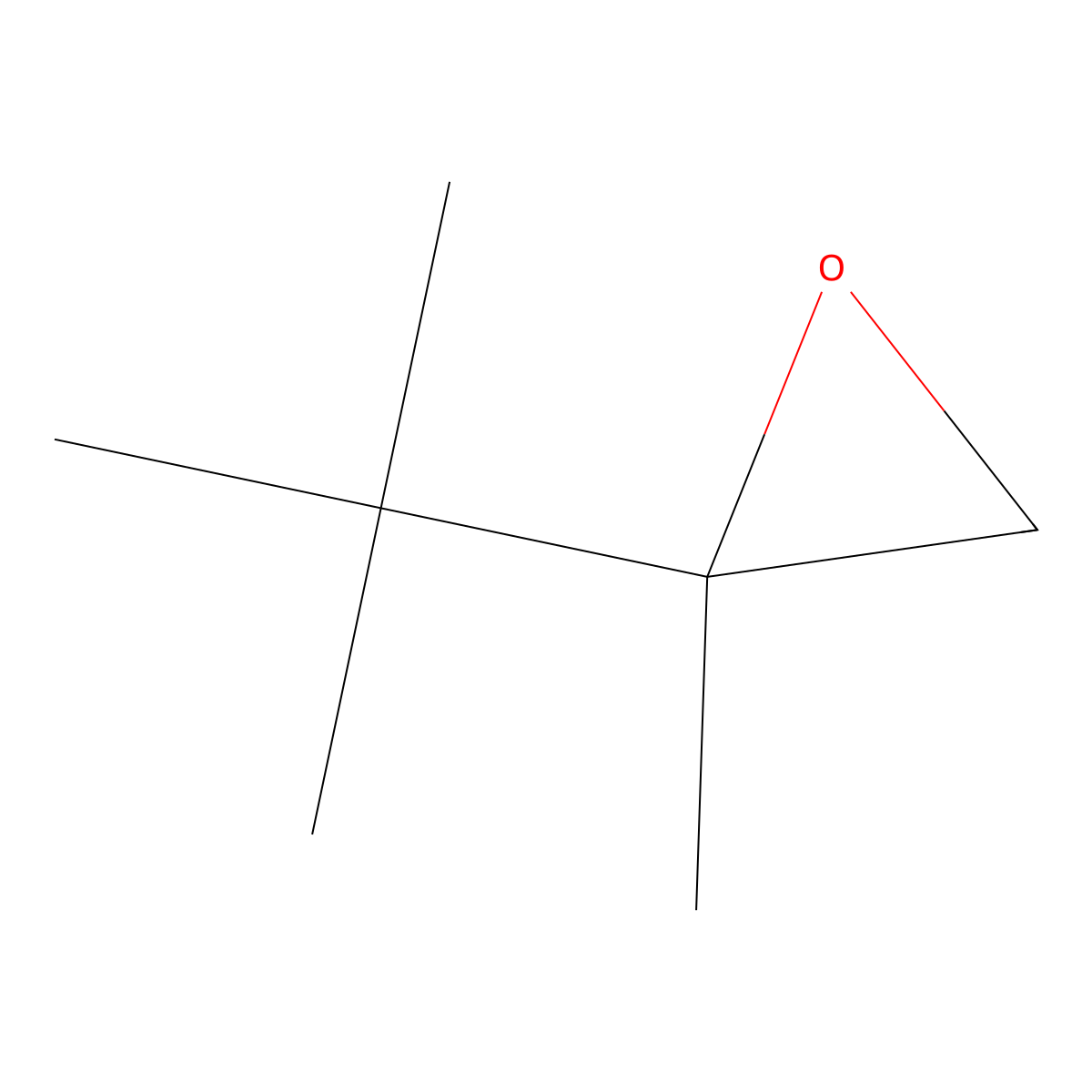 2-Tert-butyl-2-methyloxirane molecular structure, CAS 28523-40-2