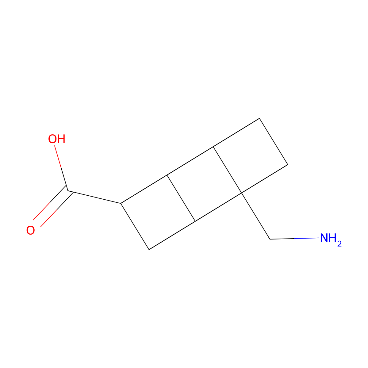 8-(Aminomethyl)cubane-1-carboxylic acid molecular structure, CAS 28526-84-3