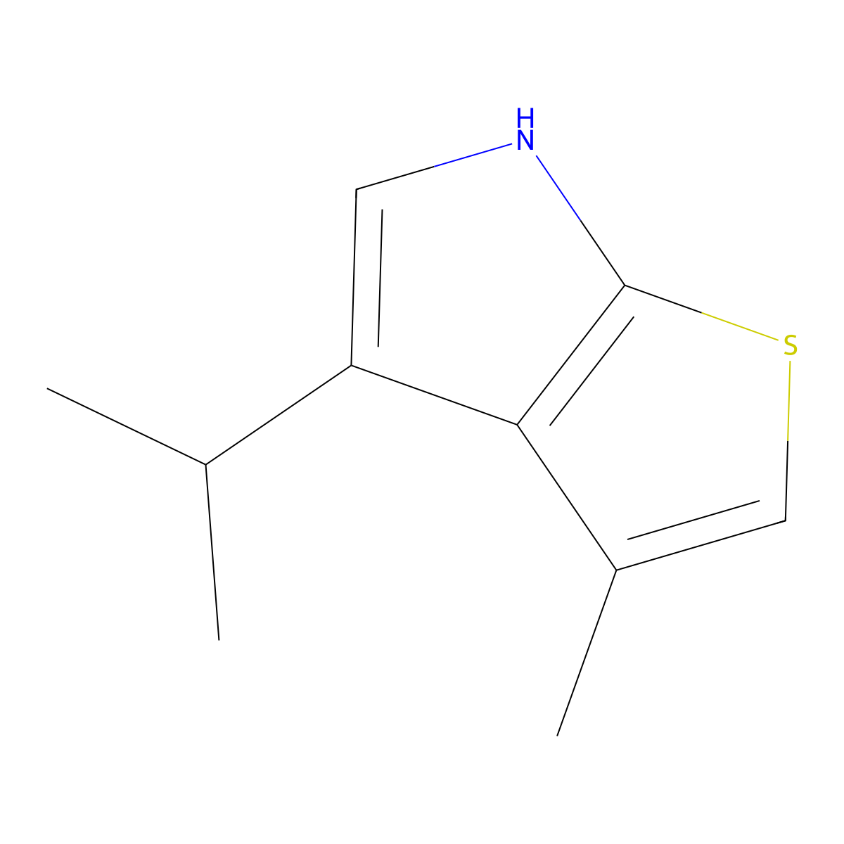 4-Isopropyl-3-methyl-6H-thieno[2,3-b]pyrrole molecular structure, CAS 2852760-94-0