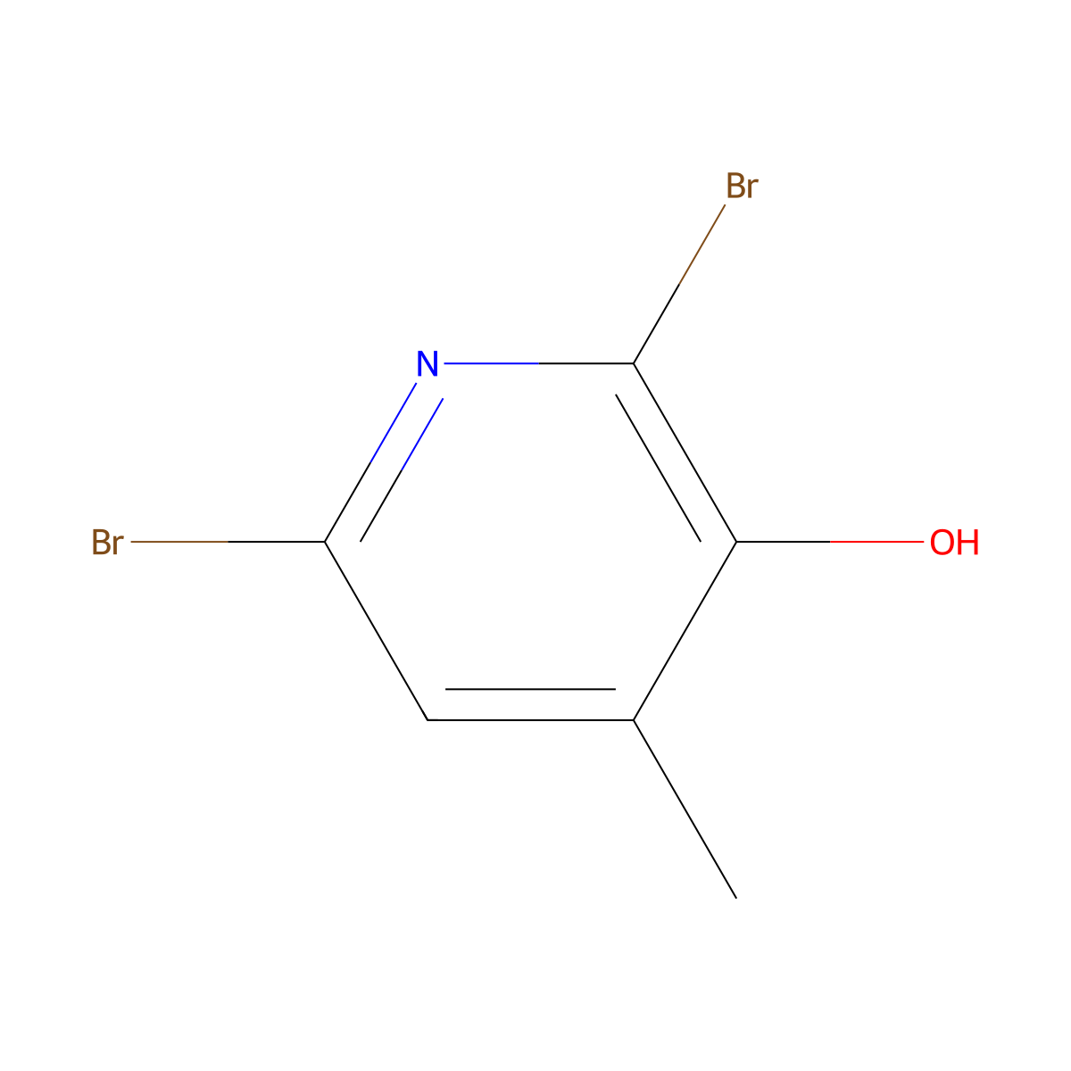 2,6-Dibromo-4-methylpyridin-3-ol molecular structure, CAS 2852767-48-5