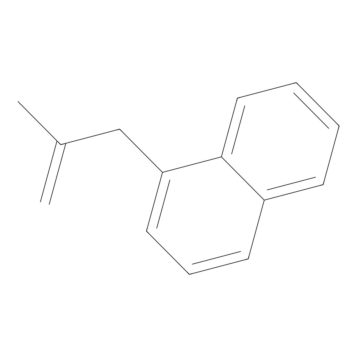 1-(2-Methylprop-2-en-1-yl)naphthalene molecular structure, CAS 28530-21-4