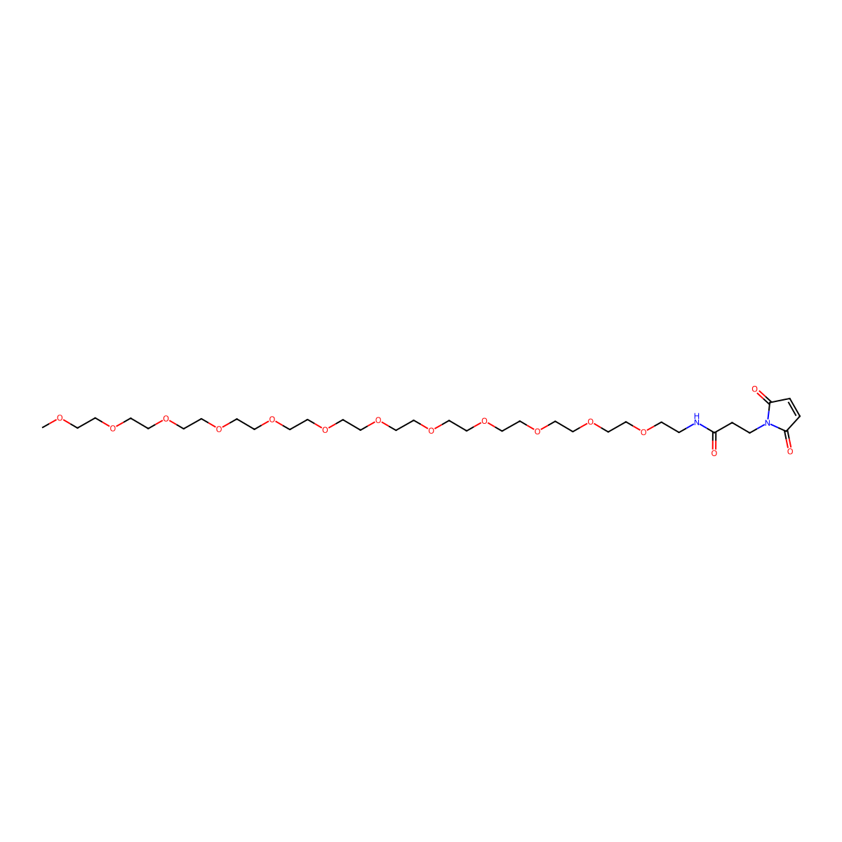 m-PEG12-Mal molecular structure, CAS 2853560-28-6