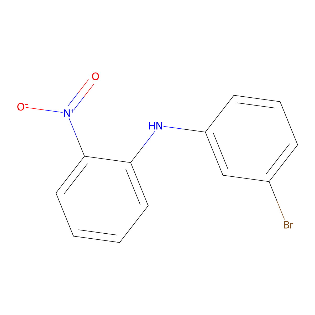 N-(3-bromophenyl)-2-nitroaniline molecular structure, CAS 28536-27-8