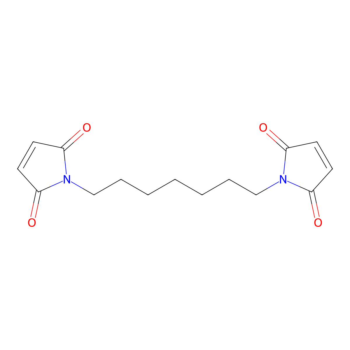 1H-Pyrrole-2,5-dione, 1,1'-(1,7-heptanediyl)bis- molecular structure, CAS 28537-72-6