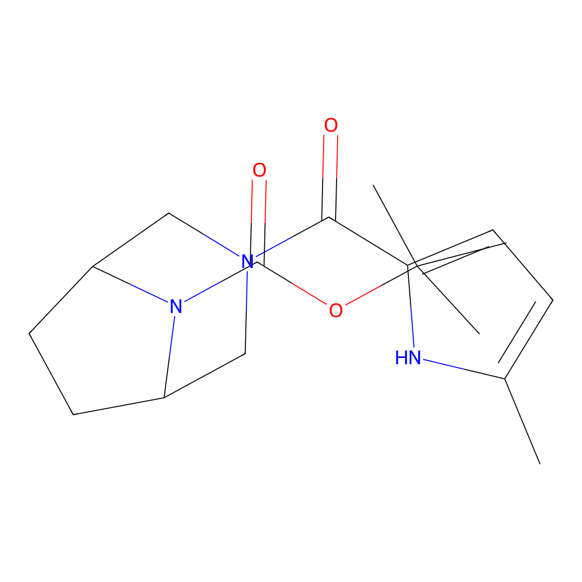 1,1-Dimethylethyl 3-[(5-methyl-1H-pyrrol-2-YL)carbonyl]-3,8-diazabicyclo[3.2.1]octane-8-carboxylate molecular structure, CAS 2853746-03-7