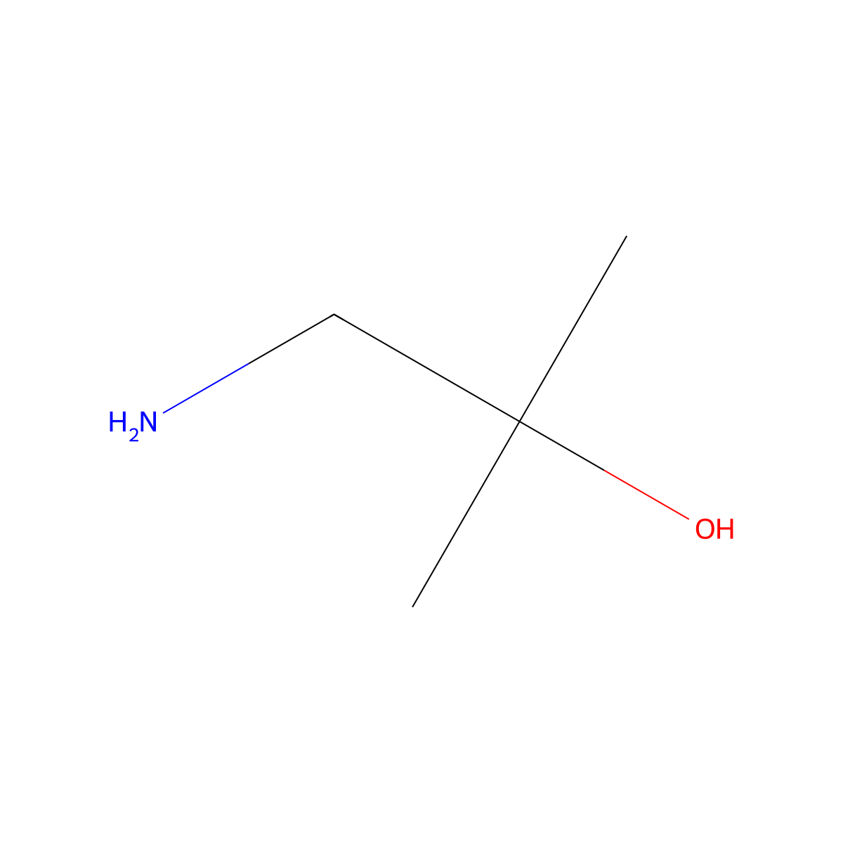 2-Propanol, 1-amino-2-methyl- molecular structure, CAS 2854-16-2
