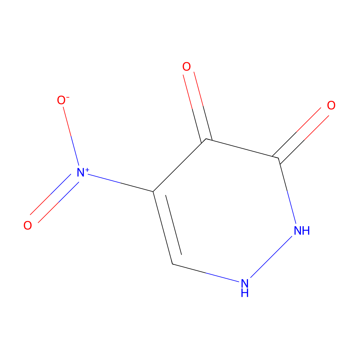 4-Hydroxy-5-nitro-2,3-dihydropyridazin-3-one molecular structure, CAS 2854-59-3