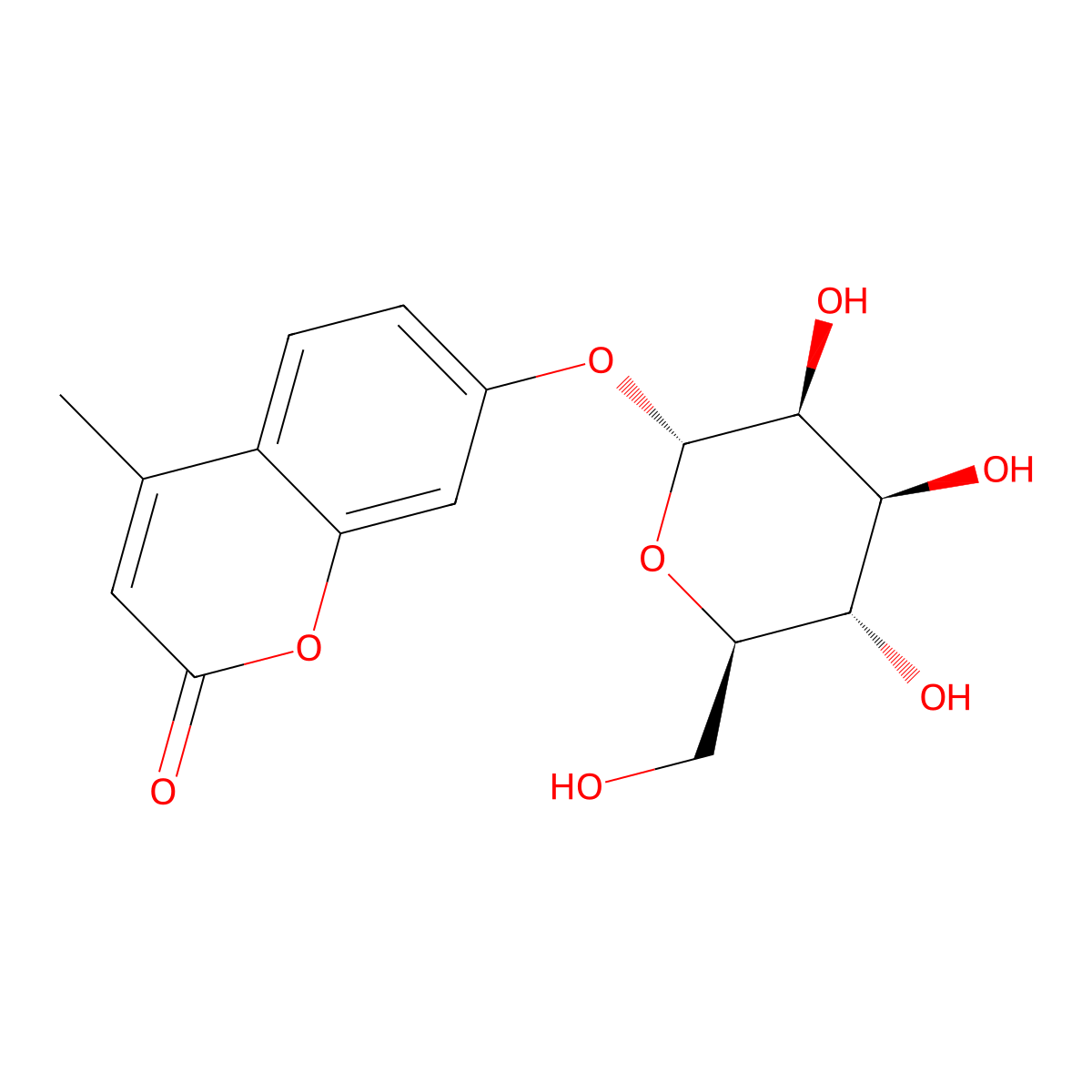 methylumbelliferyl-alpha-D-mannopyranoside molecular structure, CAS 28541-83-5
