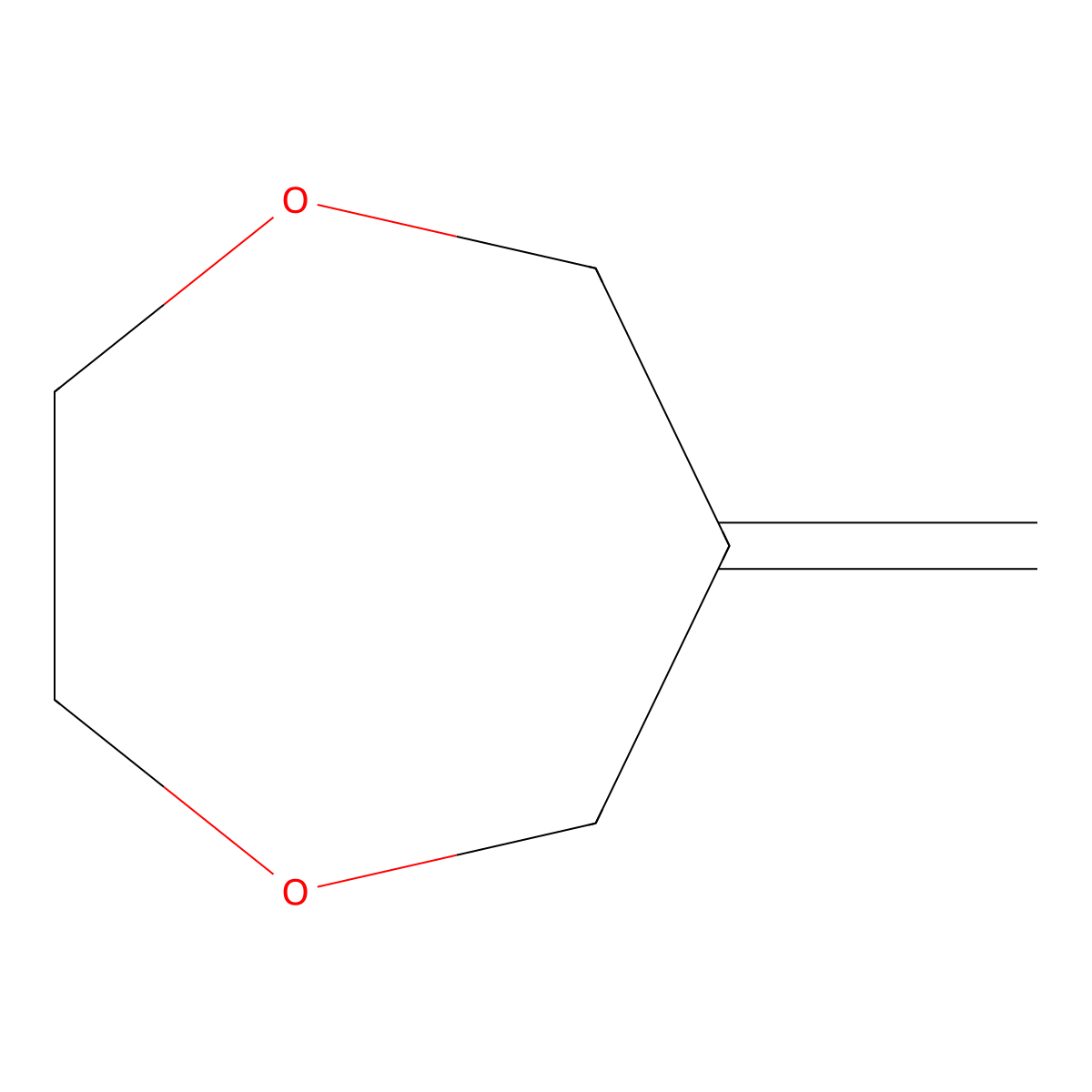 6-Methylidene-1,4-dioxepane molecular structure, CAS 28544-86-7