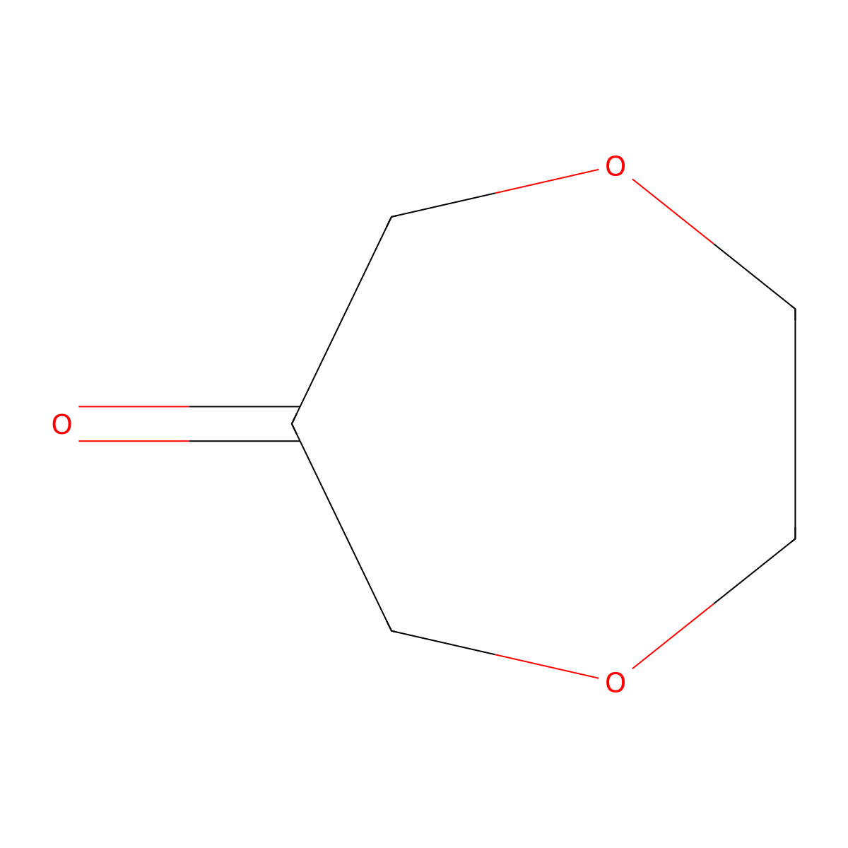 1,4-Dioxepan-6-one molecular structure, CAS 28544-93-6