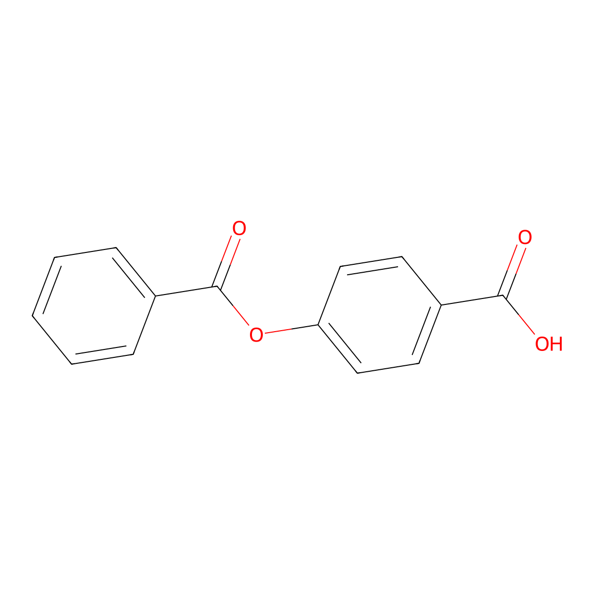 Benzoic acid, 4-(benzoyloxy)- molecular structure, CAS 28547-23-1