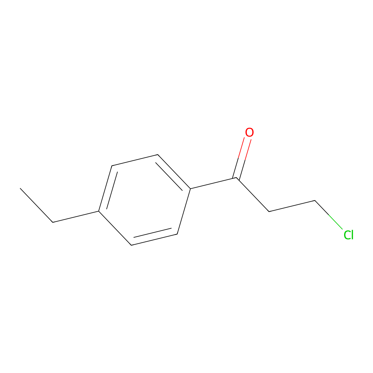3-Chloro-1-(4-ethylphenyl)propan-1-one molecular structure, CAS 28547-31-1