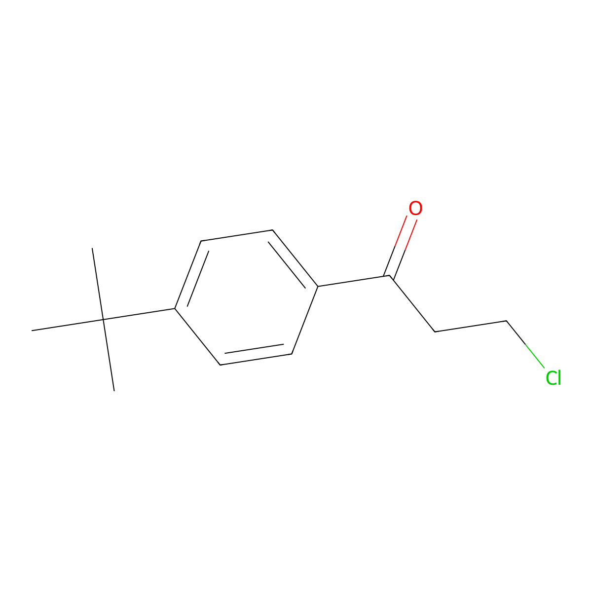 1-(4-T-Butylphenyl)-3-chloropropan-1-one molecular structure, CAS 28547-33-3